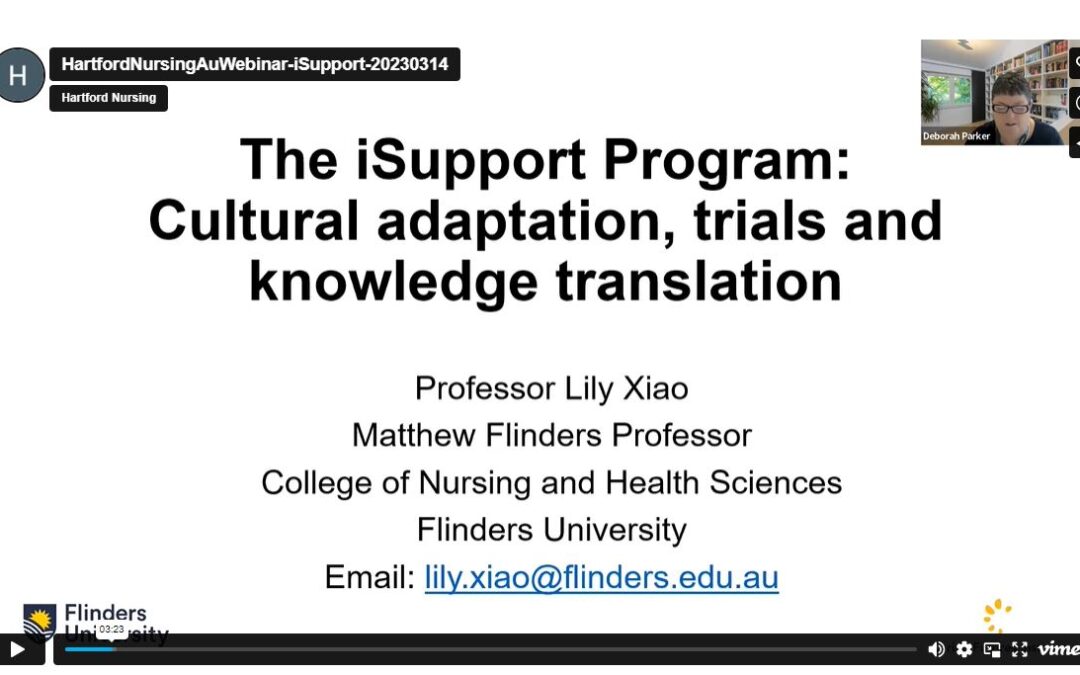The iSupport Program: Cultural adaptation, trials and knowledge translation